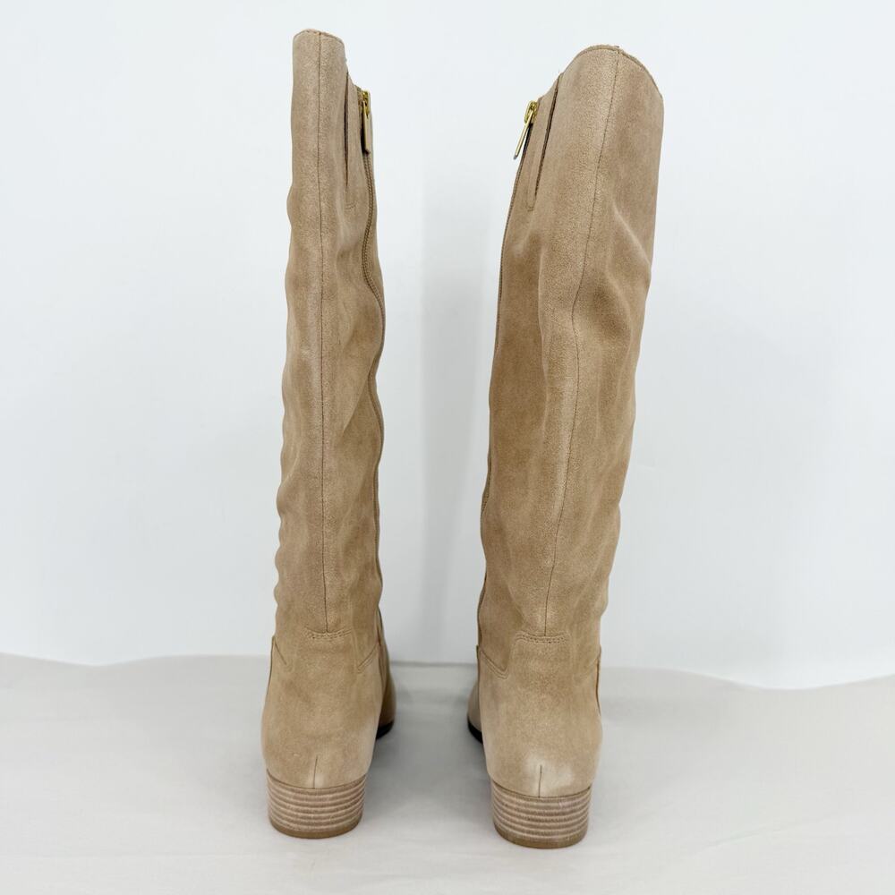 Vince Camuto Womens Pavla 2 Knee High Boots US 7.5 M Wide Calf Beige Suede NIB - Picture 10 of 13